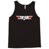 top gun logo cool retro Tank Top