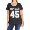 impeach 45 Ladies Curvy T-Shirt