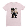 pulp fiction caricature ideal birthday gift present Ladies Fitted T-Shirt