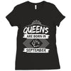 Queens Are Born In September Ladies Fitted T-Shirt