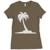 palm tree Ladies Fitted T-Shirt