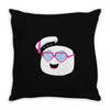 marshmallow love Throw Pillow