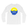 bearded smiley face Long Sleeve Shirts