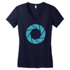 camera shutter Women's V-Neck T-Shirt