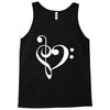 music heart rock baseball Tank Top