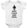 Keep Calm And Hodl Ethereum Baby Onesie