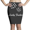 lucky fuers dice Pencil Skirts
