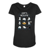 cat's resume Maternity Scoop Neck T-shirt
