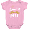 queens are born in 1973 Baby Onesie