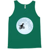 Biker Dinosaur - Dinosaur Riding A Bike To The Moon Tank Top