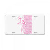 breast cancer License Plate