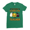 nothing scares me i'm a teacher Ladies Fitted T-Shirt