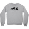 evolution of drummer Crewneck Sweatshirt