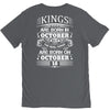 Real Kings Are Born On October 18 V-Neck Tee