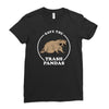 save the trash pandas Ladies Fitted T-Shirt