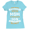 Super Cool Mom Of A Freaking Awesome Son Ladies Fitted T-Shirt