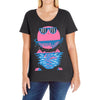 happy outdoors   porky roebuck Ladies Curvy T-Shirt
