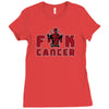 fuck cancer Ladies Fitted T-Shirt