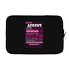 quens are born in august Laptop sleeve