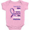 supporting the fighter, admiring the survivors, honoring the taken Baby Bodysuit