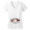 February Peeking Out Baby Boy Women's V-Neck T-Shirt