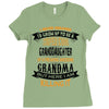 Super Cool Granddaughter Of A Freaking Awesome Grandma Ladies Fitted T-Shirt