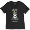 look i've created a unicorn V-Neck Tee