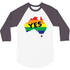 Vote Yes Australia 3/4 Sleeve Shirt