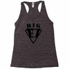 father and son superman Racerback Tank