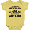 I Screwed Mothers Day So Fathers Day Lousy Tshirt Baby Bodysuit
