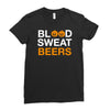 blood sweat Ladies Fitted T-Shirt