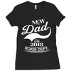 New Dad 2018 Rokie Dept. Ladies Fitted T-Shirt