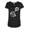 cow says mu Maternity Scoop Neck T-shirt