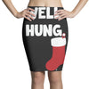 well hung endowed christmas stocking funny Pencil Skirts