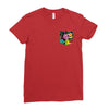 Flower Pocket Ladies Fitted T-Shirt