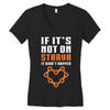 if it's not on strava it didn't happen Women's V-Neck T-Shirt