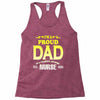 proud dad nurse Racerback Tank