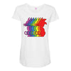 Goku Rainbow Maternity Scoop Neck T-shirt