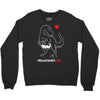 pregnant rex white and red color Crewneck Sweatshirt
