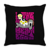 the beateggs !!! purple Throw Pillow