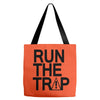run the trap mens trap music t shirt dope swag hipster flosstradamus t Tote Bags