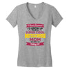i never dreamed i'd grow up to be a super cool motocross mom but here Women's V-Neck T-Shirt