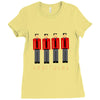 pixelated kraftwerk turquoise kids Ladies Fitted T-Shirt