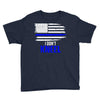 i don't kneel   patriotic stand for the flag, kneel for the dead Youth Tee
