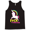 gay pride f#ck younicorn funny rude unicorn Tank Top