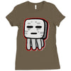 minecraft ghast drawing Ladies Fitted T-Shirt