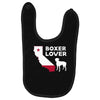 californian boxer lover Baby Bibs