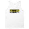 warning offensive mens funny Tank Top