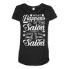 what happens in the salon Maternity Scoop Neck T-shirt