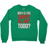 why is the carpet wet todd Crewneck Sweatshirt